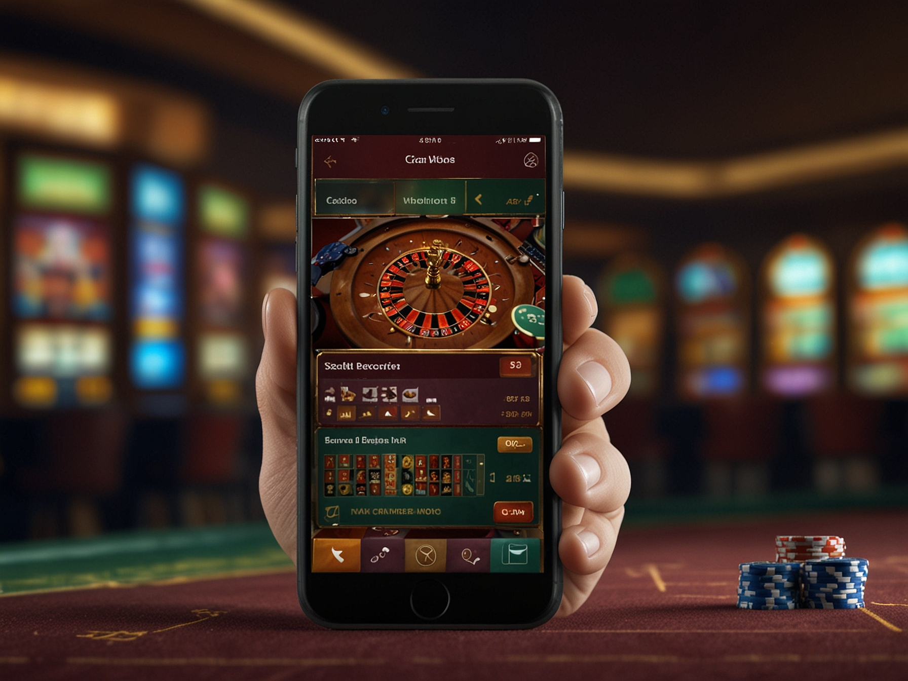 User browsing casino on mobile browser