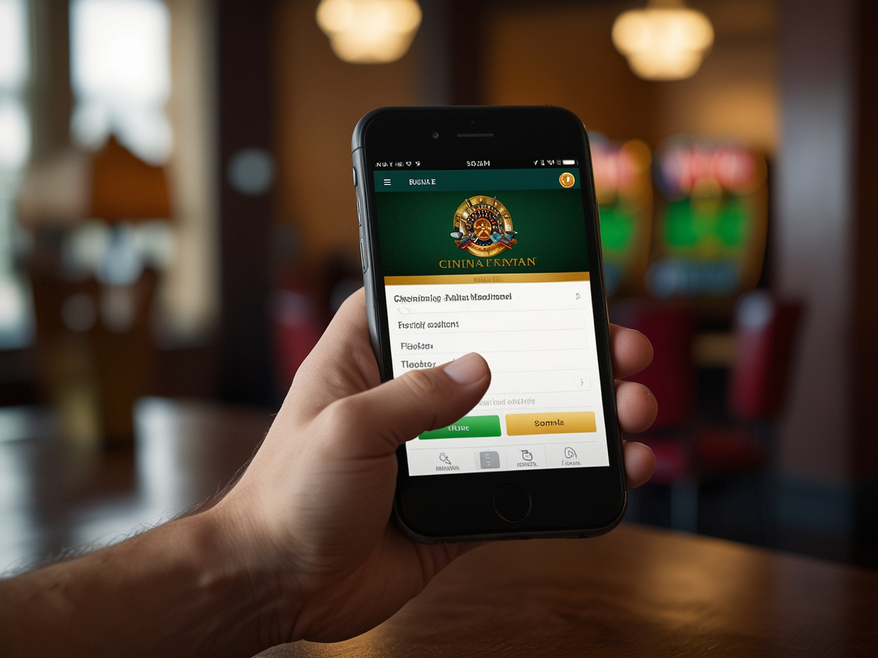 User signing up on mobile